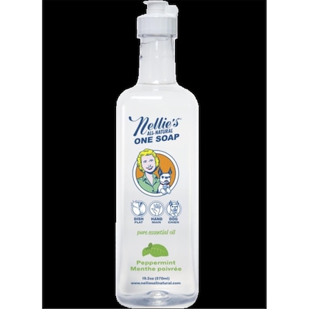 Nellie&Aposs Clean Nellies  One Soap Peppermint 570ml Plastic NOSP-P